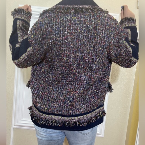 NWOT Multicolor Tweed Women Jacket - Picture 5 of 13